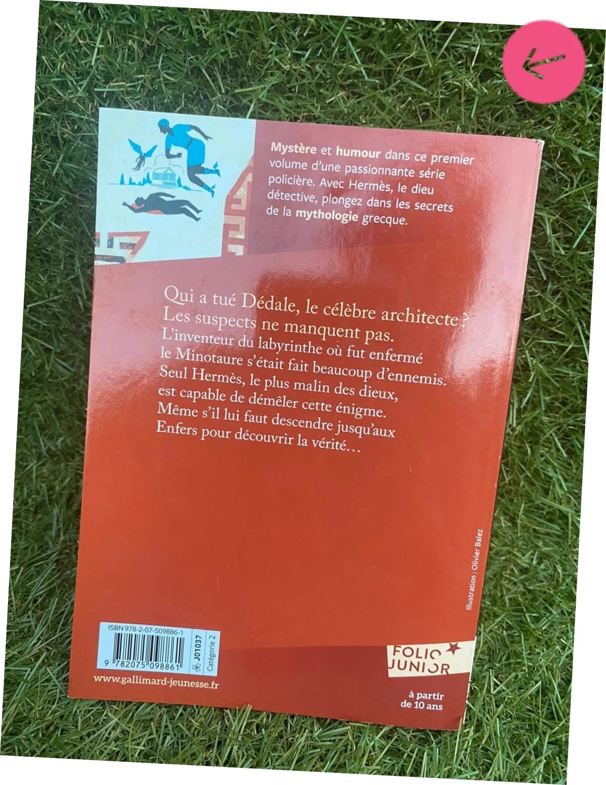 Livre scolaire. Le mystère dedalle 6ème – photo 2